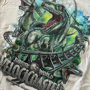 Universal Studios Jurassic World VelociCoaster Graphic Tee - White